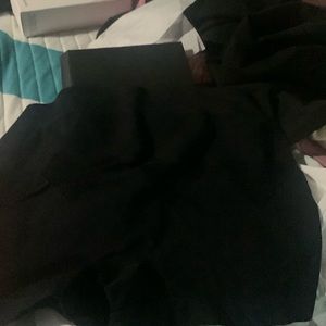 Black panties with heart shaped holes going across them